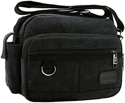 Aojialisi Men's Vintage Canvas Multifunction Shoulder Bag Backpack Sling Satchel