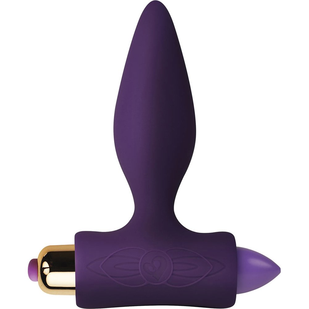Rocks Off Petite Sensations Plug Purple –Vibrating Anal Plug, 7 Modes (3 Speeds & 4 Patterns), Slim Contoured Shape, Water-Resistant, Quiet, 90g