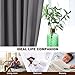 NICETOWN Living Room Blackout Curtain Panels - (Mist Grey) 52
