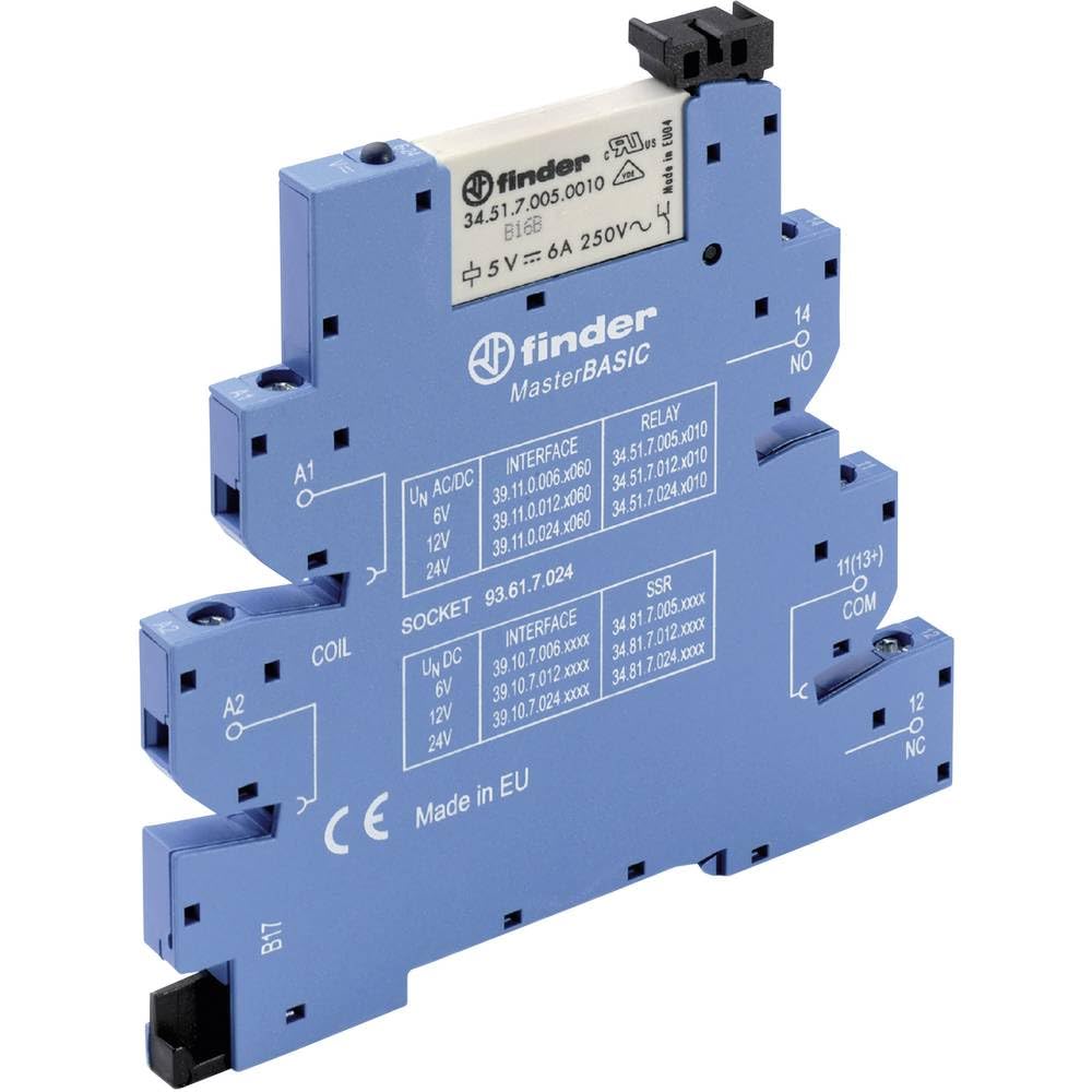 Finder 391100120060 Modular Interface with Electromechanical Relay Masterbasic Terminals with Agni Cage