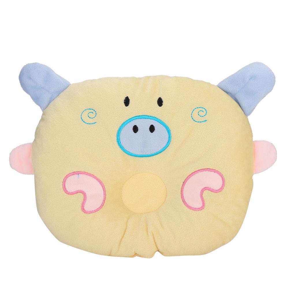 Cikonielf Adorable Pig-Shaped Pet Pillow for Small Dogs and Cats - Naptime Sleeping Companion with Cervical Spine Protection in Yellow