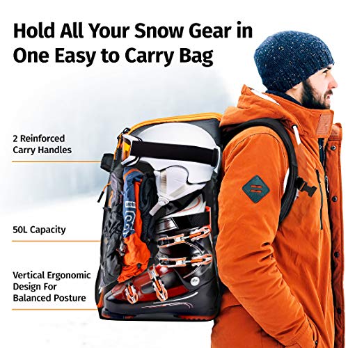 ski and boot bolsa for air travel