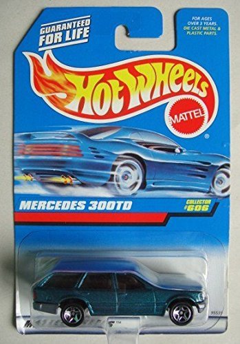 HOT WHEELS GREEN MERCEDES 300TD COLLECTOR #606 5 SPOKE