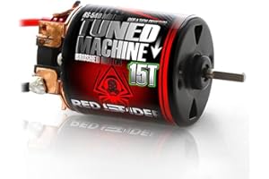 Chanmoo RC Car Motor Waterproof 540 Brushed Motor 15T 25T 35T 45T 55T 80T for 1/10 RC Crawler Car Axial SCX10 Scx24 Traxxas TRX4 AXI03007 90046 D90 Redcat Gen8 RC Monster Short Truck Car Boat (15T)