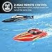 VOLANTEXRC Remote Control Boat for Pools and Lakes, High Speed 19mph Radio Control Boat Vector30 for Kids and Adults, 2.4Ghz RC Boat with Self-righting, Reverse for Boys and Girls (795-3 Black)