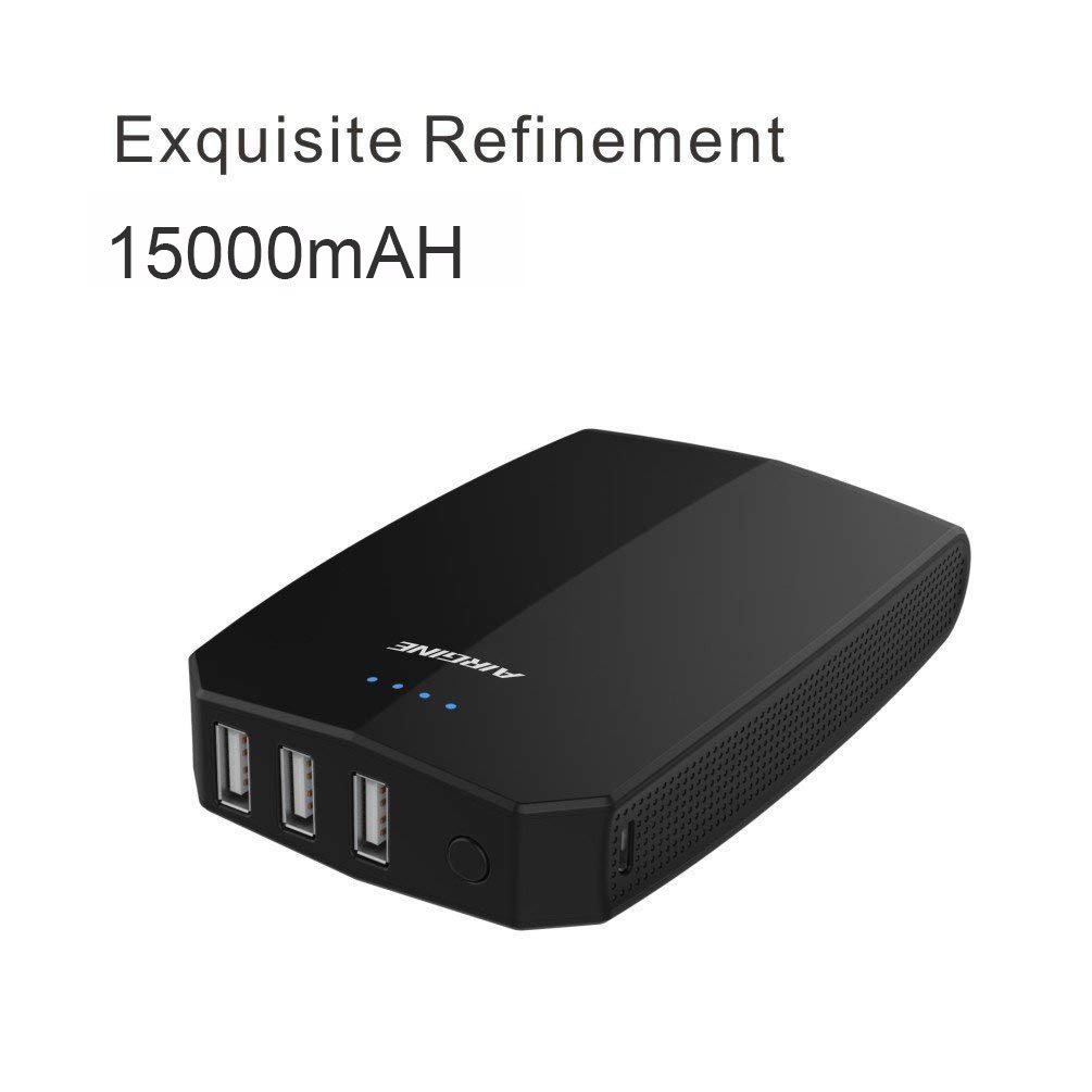 Portable Charger Power Bank 15000mAh Battery Packs with 3-Port AIRGINE Portable Phone Charger for Phone, iPad, Samsung Galaxy and More