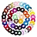 WATINC 60Pcs Colorful Velvet Hair Scrunchies Set Elastic Hair Bobbles for Ponytail Holder Strong Hold Hair Accessories Ropes Scrunchie for Women Solid Color Traceless Hair Bands