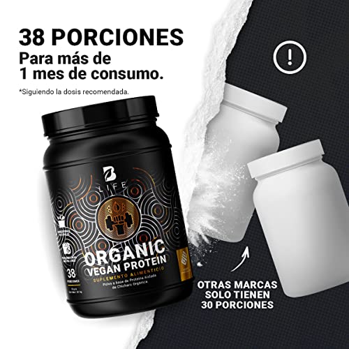 Proteína Orgánica Vegana de 1.361 kg sabor Chocolate. Ingredientes naturales. Organic Vegan Protein B Life.