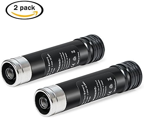 NeBatte 2 Pack 3.6V 3000mAh Battery for Black&amp;decker Versapak Vp100 Vp105 Vp110 Vp142 Vp143 Vp7240; Sears-Craftsman; Pivot180 PLR36NC S100 S110:151995-03 383900-03 387854-00 00911271000 11271 900