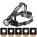 5 Modes LED Flashlight , Hands-free Headlamp Headlight , Waterproof Head Lamp Light, for Camping Hiking Fishing Hunting Morning Running Night Walking BBQ , Also as Power Bank