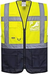 Portwest Warsaw Executive Vest Two-Tone CE EN ISO 20471 7 Pockets