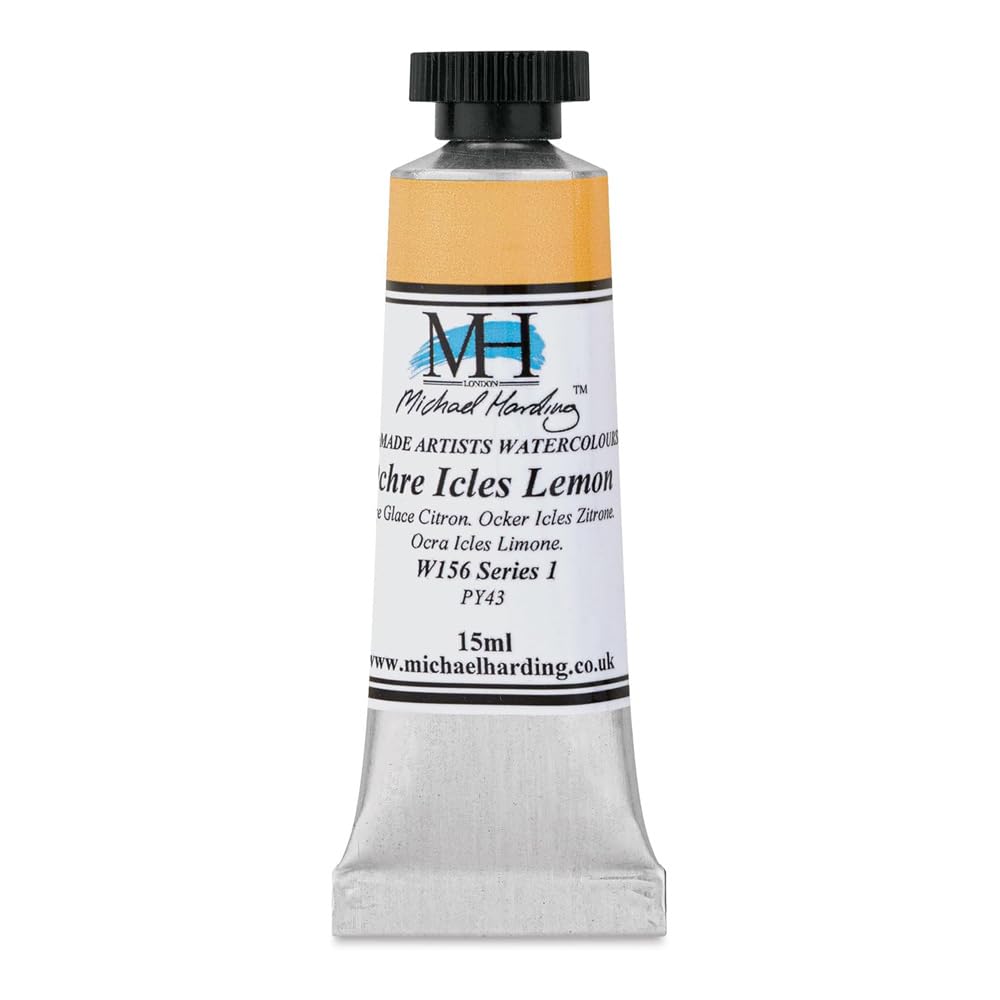 Michael Harding Professional Watercolors - 15ml Tubes (Ochre Icles Lemon)