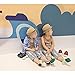 VWU Toddler Socks No Show Kids Baby Thin Cotton Socks Anti Slip Color Assorted 1-5T (5 Color, 1-3 Years Old)