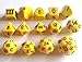 14 Unusual Dice Set Approved for Use with Dungeon Crawl Classics - Yellow