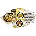 100 - Original Black Gold Shatter Wax Extract Coin Foil Envelopes #007