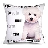 Phantoscope Decorative Cute Puppy Dog Throw Pillow Cushion Cover 18