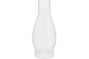 GXFCCYXT 2 5/8 Inch by 7 3/4 Inch Clear Glass Oil Lamp Chimney for Rayo & Central Draft Burners on Vintage and Antique Style Globes