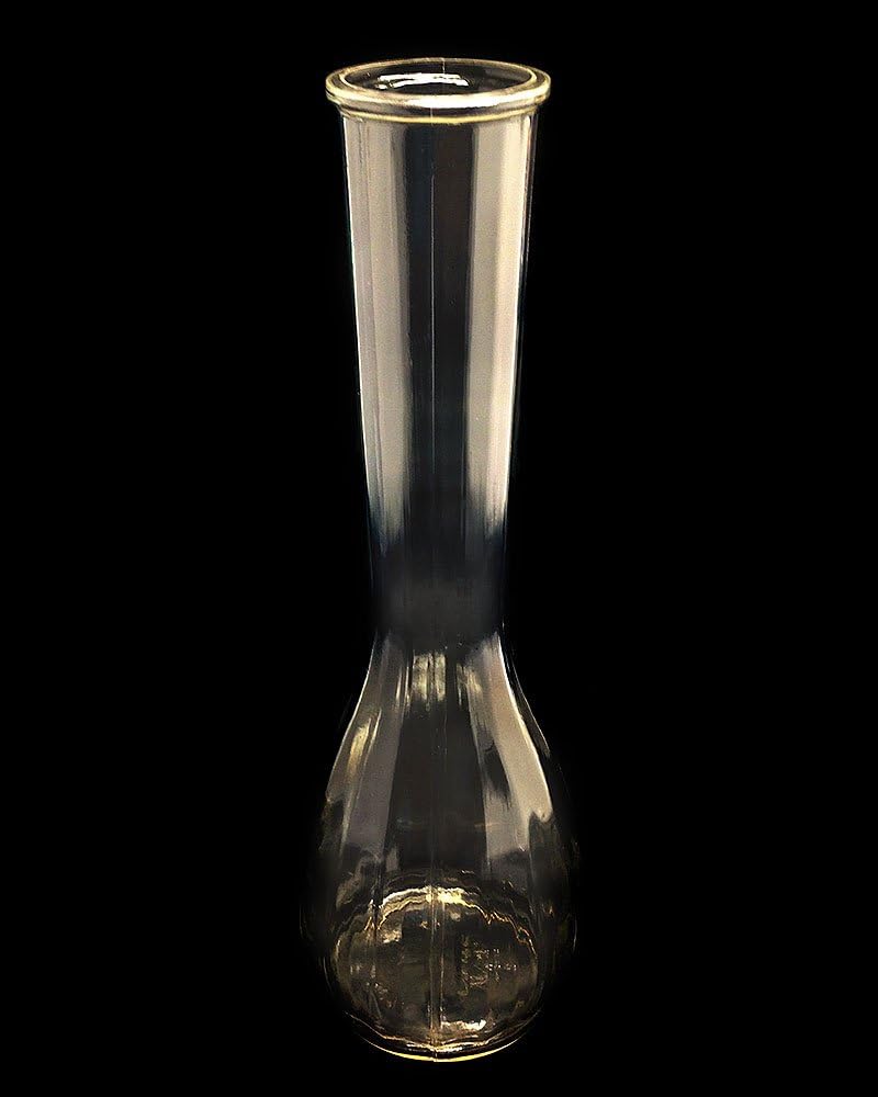 8 1/2in Poly Plastic Clear Classic Bud Vase Garden & Outdoor