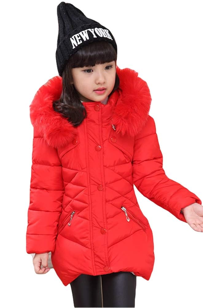 Girls Down Coat Girl Winter Jacket Puffer Quilted Coats Outerwear