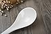 Porlien White Bone China Large Soup Spoons- Soup Ladles (9 Inches)
