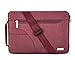 MOSISO Polyester Shoulder Bag Compatible with 13-13.3 inch Laptop, Pure Red