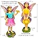 Mood Lab Fairy Garden - Fairy Figurines - Miniature Garden Kit - Walking Girls Set of 2 pcs for Outdoor or House Decor
