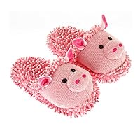 Aroma Home Fuzzy Friends Slippers (Pink Piggy)