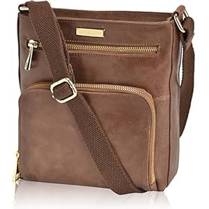 ESTALON Real Leather Crossbody Bags for Women – Purses Women’s Shoulder Sling Handbags Soft Purse Christmas Gift