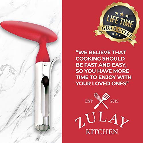 Zulay Premium Apple Corer Tool Stainless Steel, Ultra Sharp Serrated