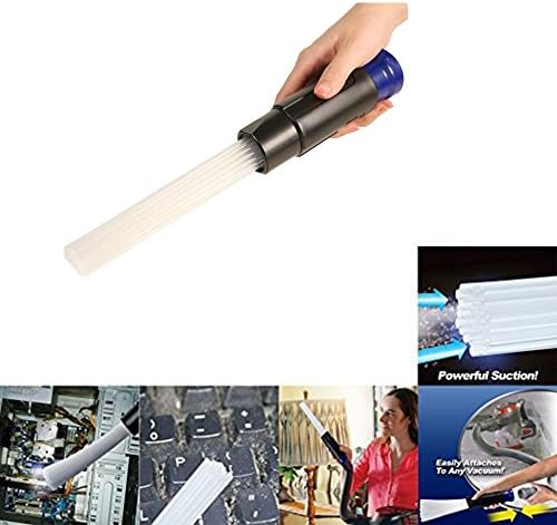 Dust Daddy Universal Vac Attachment, Dust Brush Cleaner Vacuum Cleaner Dirt Remover As Seen on TV, Cleaning Tools for Vents/Keyboards/Drawers/Car/Tools/Crafts/Jewelry/Plants/Rattan