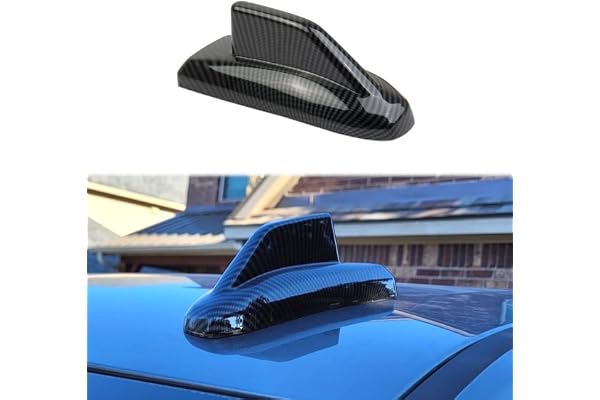 Carbon Fiber Shark Fin Shape Roof Antenna Cover Decor Trim for 2019-2026 Chevy Silverado 1500/GMC Sierra 1500 for 2020-2026 Sierra/Silverado 2500 3500 HD