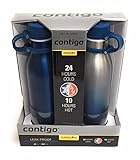 Contigo Thermalock Stainless Steel 20 oz Water Bottle - 2-Pack (Monaco and Ombre)