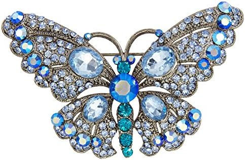 Charming Butterfly Brooch with Crystalized Swarovski Elements
