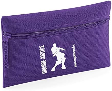 Apparel Printing Orange Justice A Great Exercise Move Emote Small Flat Pencil Case
