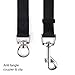 3 Way Dog Leash, Nylon Adjustable Coupler No Tangle Detachable 3 in 1 Multiple Dog Pet Cat Puppy Leashes with Soft Padded Handle, for 1/2 / 3 Medium & Large Dogs Pet (Black)