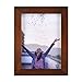 RPJC 4x6 inch Picture Frame Made of Solid Wood High Definition Glass for Table Top Display and Wall Mounting Photo Frame Brown