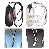 Premium Faux Leather EGO Necklace Lanyard for eGo-t, eGo-w, eGo-c, eGo-F, eGo Twist, eCig- Carry Case in Black or White (White)