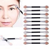 12Pcs Double-end Eye Shadow Sponge Applicator Eyeliner Makeup Brush Tool