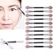 12Pcs Double-end Eye Shadow Sponge Applicator Eyeliner Makeup Brush Tool