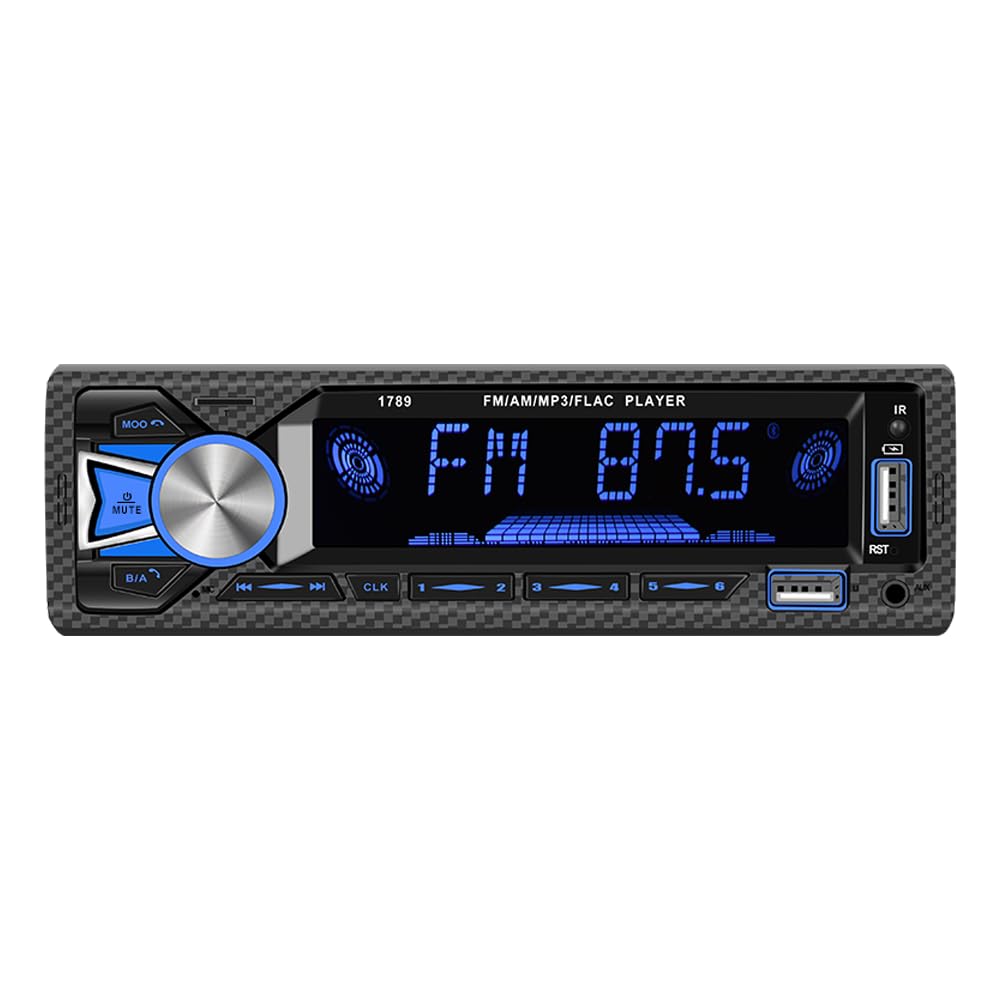 Car Radio Bluetooth Hands-free, Rimoody Car Radio Car Stereo Single Din 1 DIN Digital Bluetooth FM Audio Music Stereo Mp3 Player USB/SD/AUX-IN In-Dash Unit Remote Control — image 1