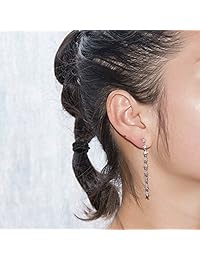 d-dangle los rayos "brillante" estrellas Dangle arete circonita gota arete largos