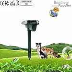 BestGreen Sonic amnimal repeller stops cats,dogs,foxes,pogeons,mice,suuirrels and rats from entering your garden