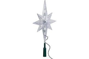 KURT S. ADLER Kurt Adler 10 Light Indoor 11-Inch Bethlehem Star Treetop