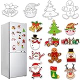 Oudain 36 Pcs DIY Christmas Refrigerator