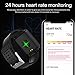 Fitness Tracker Bluetooth Smart Watch with Heart Rate Monitor Call Reminder Activity Trackers Waterproof Step Calorie Counter Pedometer Band Sport Mode for iOS Android Phone Men Women …