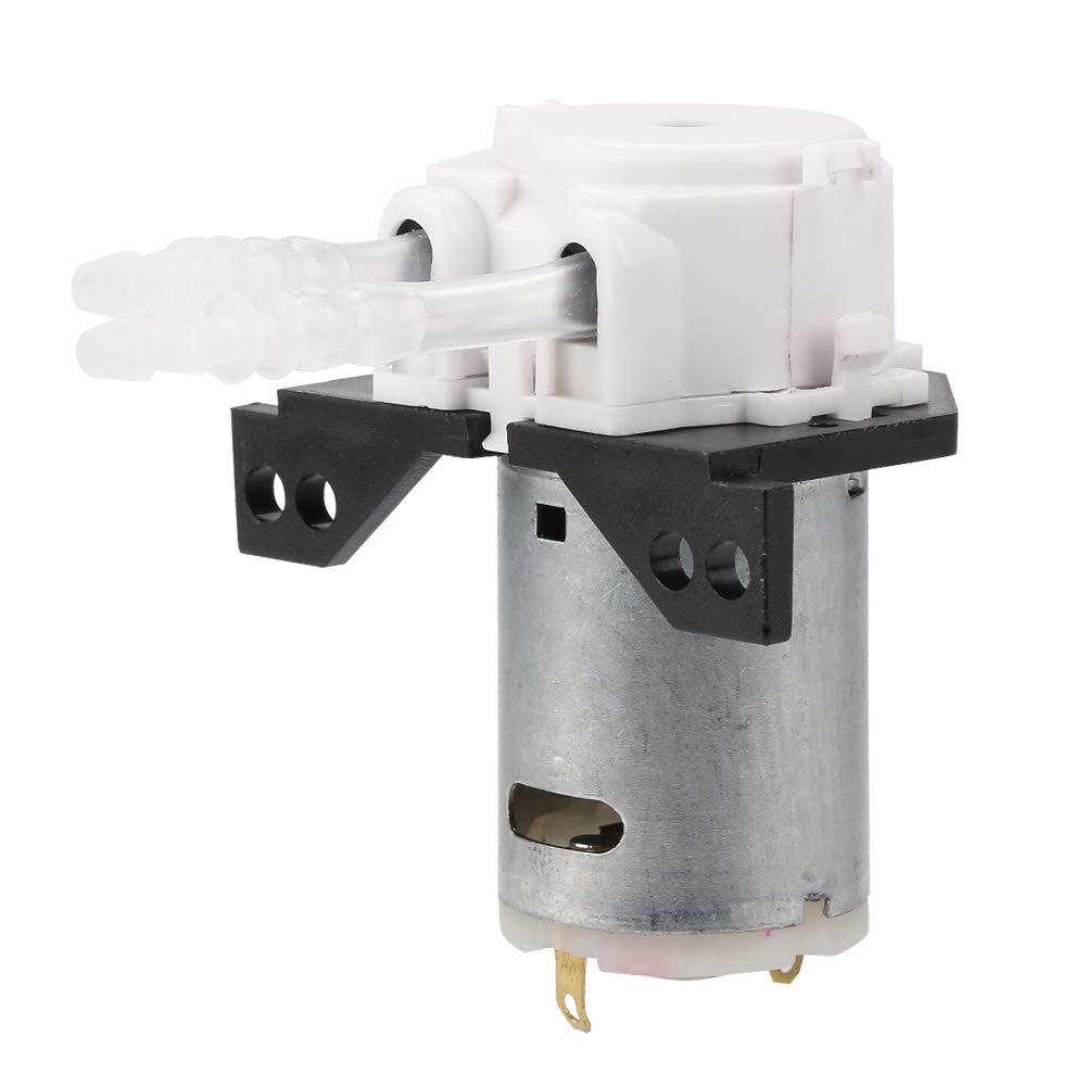 Hilitand DC 12V/24V Peristaltic Dosing Pump DIY Peristaltic Tube Head for Aquarium Lab Chemical Analysis(white12v 3 * 5)