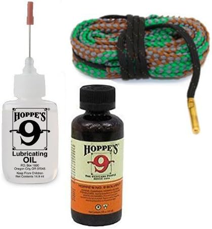 Gun Bore Cleaner and Precision Oil with Cleaning Snake for .40 Caliber Pistol/Handgun - Eliminates Rod, Brushes, Jags, and Patches