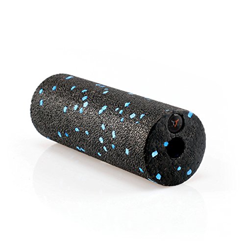 9horn Mini-Foam Roller 6 Inch Extra Firm Blue Speckled for Arms Shoulder Legs Feet Massage at Home Travel Office - Thumbnail 7