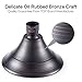Oil Rubbed Bronze Shower Head, 4 Functions High Pressure Wall Mount Fixed Showerhead