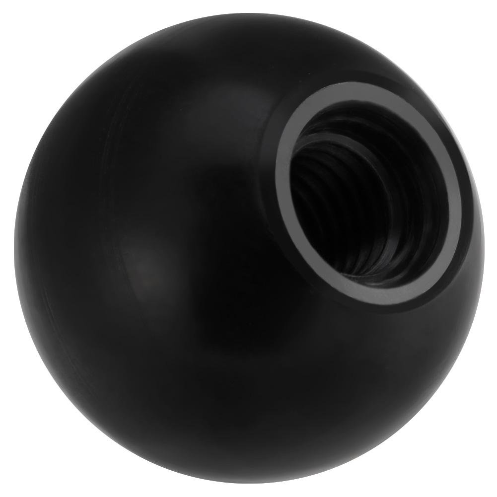 Vikye Ball Knob Handles, 10pcs Universal Lathe Tractor Machine Plastic Round Ball Knob Handle for All Machine Tools, Plastic Ball Knob(AM8×25-Black)